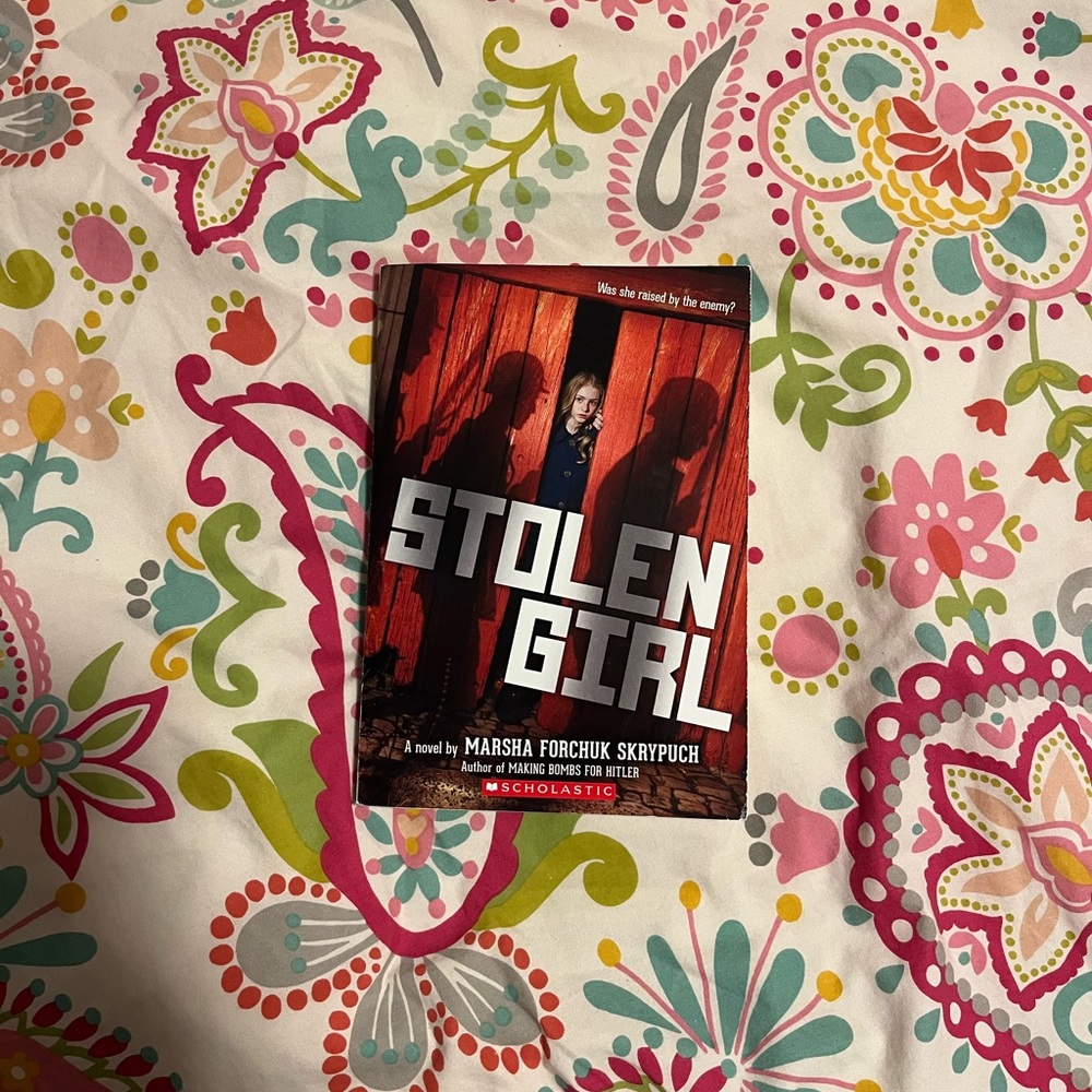 Scholastic 'Stolen Girl' Book with Red and White Cover